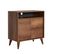 Buffet Bas 2 Portes Mizaris L73cm Bois Foncé