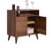 Buffet Bas 2 Portes Mizaris L73cm Bois Foncé