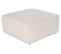 Pouf Siges L85xh74cm Lin Beige Et Blanc