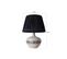 Lampe à Poser Design Soffia D30cm Tissu Noir Et Céramique Crème Et Noir