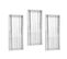 Lot De 3 Miroirs Muraux Décoratif Sylonia 30x70cm Motif Géométrique