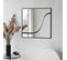 Miroir Décoratif Carré Delish L70xh70cm Bois Noir