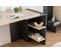 Bureau Avec Plateau Extensible Franky L120cm Bois Beige Et Anthracite