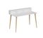 Bureau Style Scandinave Anayis L120cm Blanc Et Bois Clair