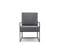 Fauteuil De Jardin Minimaliste Magry Lin Anthracite Et Métal Noir