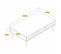 Table Basse Design Ponzay L105cm Blanc Et Or