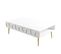 Table Basse Design Ponzay L105cm Blanc Et Or