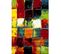 Tapis Chambre 80x150 Tissé Multicolore Rectangle Motif Géométrique Be 39