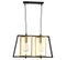 Lampe À Suspension Novea - Lustre - Noir, Or En Métal, 15 X 48 X 105 Cm, 2 X E27 , Max 40w