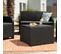 Salon De Jardin Sanremo Storage 4 Places Table Basse Coffre Range-coussins Graphite