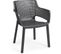 Lots De 6 Fauteuils Monoblocs  Empilables En Résine De Synthese  Forme Cabriolet  Finition 3d (mesh