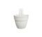 Balconnière En Plastique  Vibia Campana Easy Hanger Small Blanc Soie - Ø 24 Cm