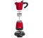 Cafetière Italienne Électrique 6 Tasses 480w Rouge - Aes480