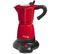 Cafetière Italienne Électrique 6 Tasses 480w Rouge - Aes480