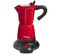 Cafetière Italienne Électrique 6 Tasses 480w Rouge - Aes480