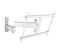 Support Mural Inclinable/orientable Blanc Pour Écrans 40" à 77" - TVm3645wht