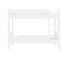 Combiflex - Lit Superpose Enfant 90 X 200 Avec Échelle Droite En Bois - Blanc