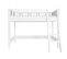 Nordic - Lit Mezzanine Enfant 90 X 200 Avec Échelle Inclinée En Bois - Blanc