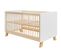 Lisa - Lit Banquette Enfant 70 X 140 En Bois - Blanc / Naturel