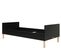 Floris - Lit Banquette Enfant 90 X 200 En Bois - Noir Mat / Naturel