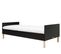 Floris - Lit Banquette Enfant 90 X 200 En Bois - Noir Mat / Naturel