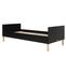 Floris - Lit Banquette Enfant 90 X 200 En Bois - Noir Mat / Naturel