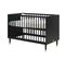 Cloë - Lit Enfant 60 X 120 En Bois - Noir Mat