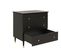 Cloë - Commode Enfant 3 Tiroirs En Bois - Noir Mat