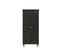 Cloë - Armoire Enfant 2 Portes En Bois - Noir Mat