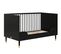 Cloë - Lit Banquette Enfant 70 X 140 En Bois - Noir Mat