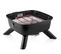 Gril Barbecue Hybride Portable 2000 W Noir