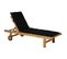 Coussin De Chaise Longue Panama 200x65 Cm Noir