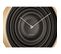 Horloge Ronde En Bois Scandi Ribble 31 Cm Noir Mat