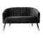 Sofa En Velours Pieds Bicolores En Bois  Royal Noir