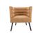 Fauteuil De Salon Design Velours Explicit - Jaune Ocre