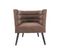 Fauteuil De Salon Design Velours Explicit - Marron