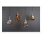 Suspension Luminaire Design Verre Blown Small - Marron Cuivré