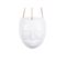 Cache-pot Design Suspendu Mask - H. 21 Cm - Blanc