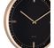 Horloge Dots et Batons D42cm Noir