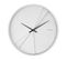 Horloge Ronde En Bois Lines 30 Cm Blanc