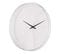 Horloge Ronde En Bois Lines 30 Cm Blanc