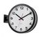 Horloge Murale Double Face H38cm Blanc