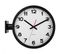 Horloge Murale Double Face H38cm Blanc