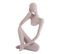 Statuette Silhouette En Polyrésine Imagine Gris Clair