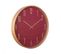 Horloge Murale En Bois D40cm Rouge