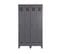 Dirk - Armoire 2 Portes En Pin Fsc - Couleur - Gris