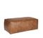 Bronco - Pouf Rectangulaire Vintage - Couleur - Cognac