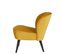 Sara - Fauteuil Cocktail En Velours - Couleur - Ocre