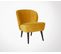 Sara - Fauteuil Cocktail En Velours - Couleur - Ocre