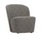 Lofty - Fauteuil En Tissu Bouclette - Couleur - Gris